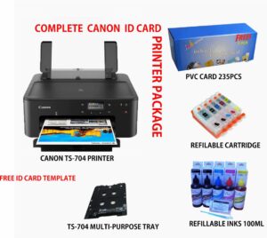 canon ts704 id card printer