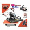 6 in 1 Heat Press Machine with Pen Swing Away Digital Heat Transfer Sublimation Press Combo for T-Shirt Bag Hat Cap Mug Plate and pen presser