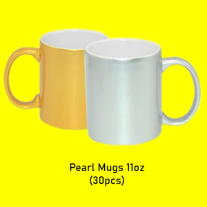 11oz pearl silver mug