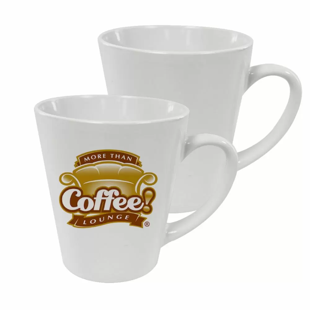 white sublimation latte mug 120z